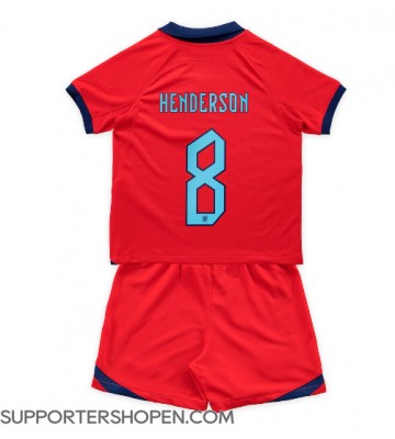 England Jordan Henderson #8 Bortatröja Barn VM 2022 Kortärmad (+ korta byxor)